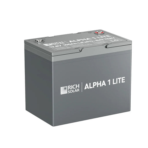 Rich Solar ALPHA 1 LITE | 12V 100Ah 1280Wh LiFePO4 Battery – product photo
