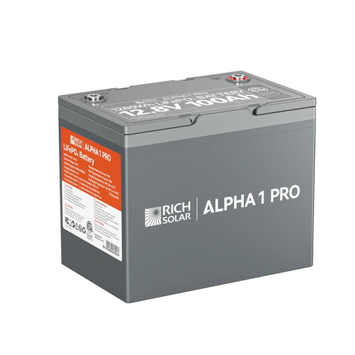 Rich Solar ALPHA 1 PRO | 12V 100Ah 1280Wh LiFePO4 Battery – product photo