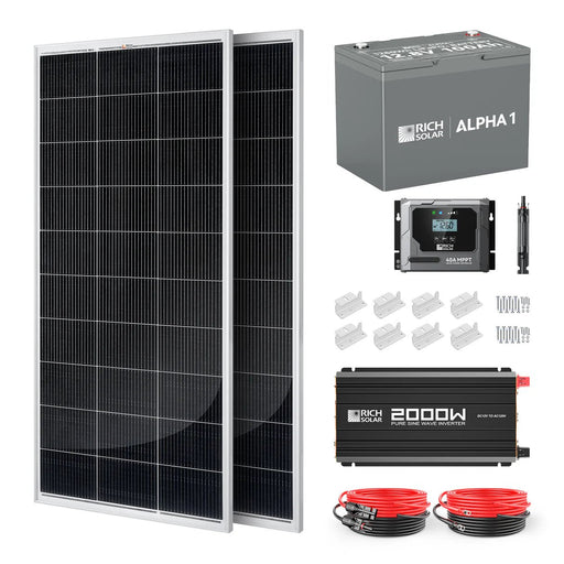 RICH SOLAR 400 Watt Complete Solar Kit – product photo